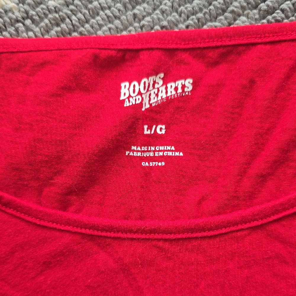 https://bootsandhearts.com Red Tie Up Tank Top - Picture 2 of 5
